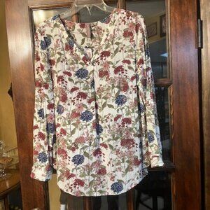 BRINA & EM LS Floral Top XL